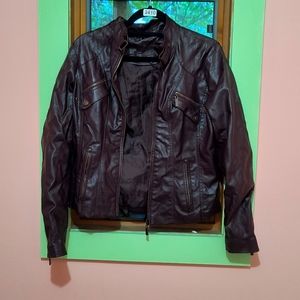 Jou Jou Brown Leather Jacket